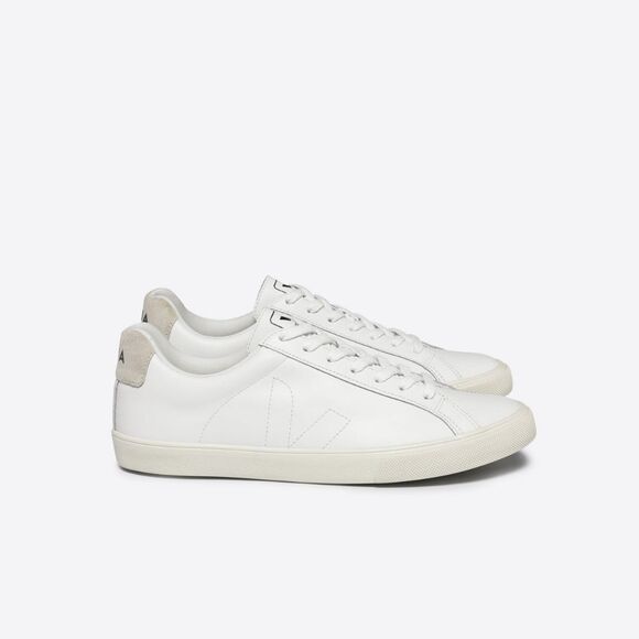 Veja Shoes - Veja Esplar Women's Sneakers Size 8 Leather White Lace Up Shoe Excellent Casual